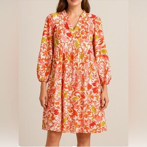 Chicsoul Floral V-Neck Dress - Multicolor Sz 3x nwot